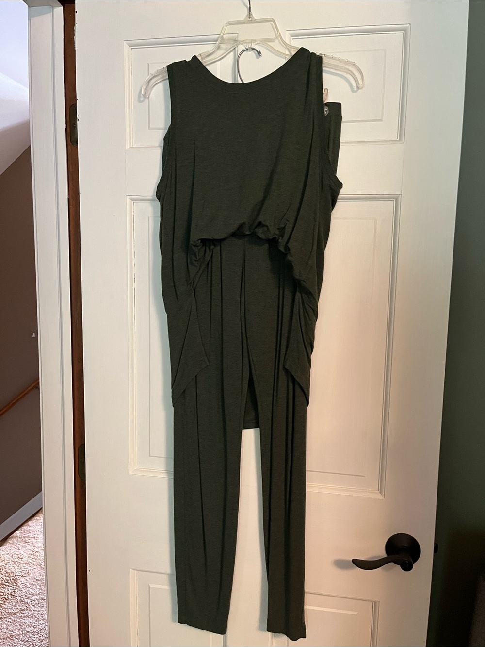 Cabi 5372 loden Green Knit Jumpsuit Small - Picture 3 of 6